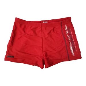 Arena Swim Trunks 12yo Red White